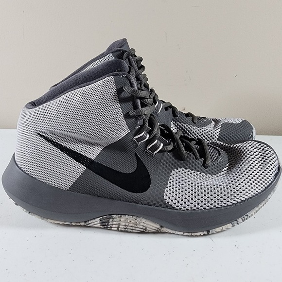 CLEAN Nike Air Precision Wolf Grey Shoes Mens Size 8 Basketball Shoes FAST SH... - Picture 2 of 9